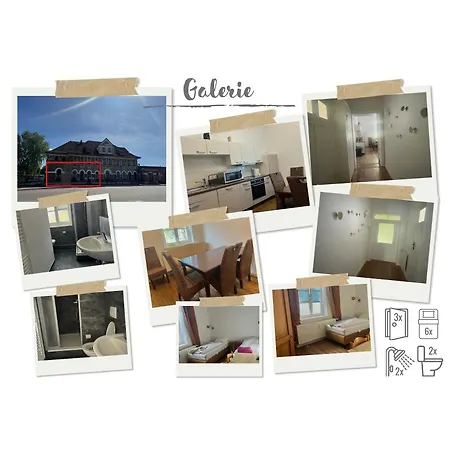 Alter Bahnhof - Monteurswohnungen 아파트 Schwaan